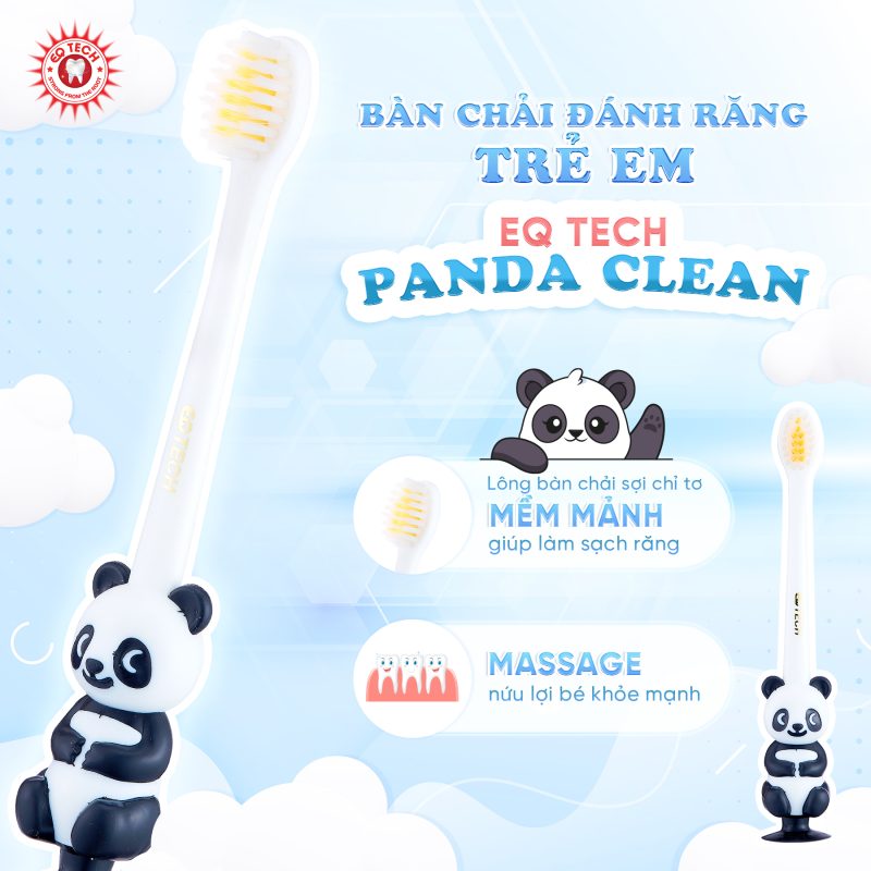 Bàn Chải Đánh Răng Trẻ Em Hình Con Gấu EQ Tech