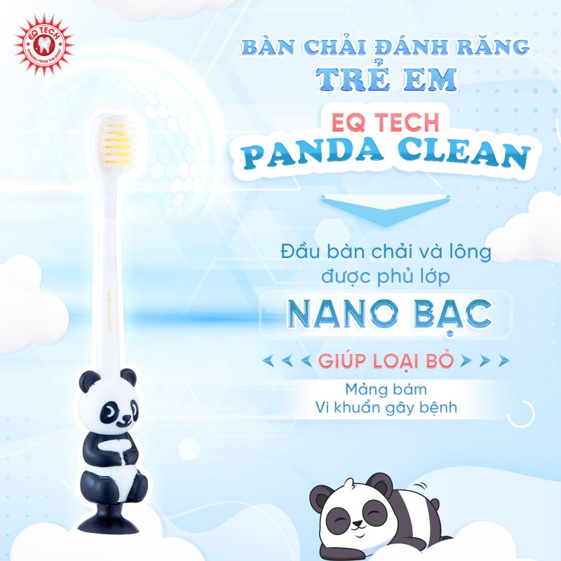 Bàn Chải Đánh Răng Trẻ Em Hình Con Gấu EQ Tech