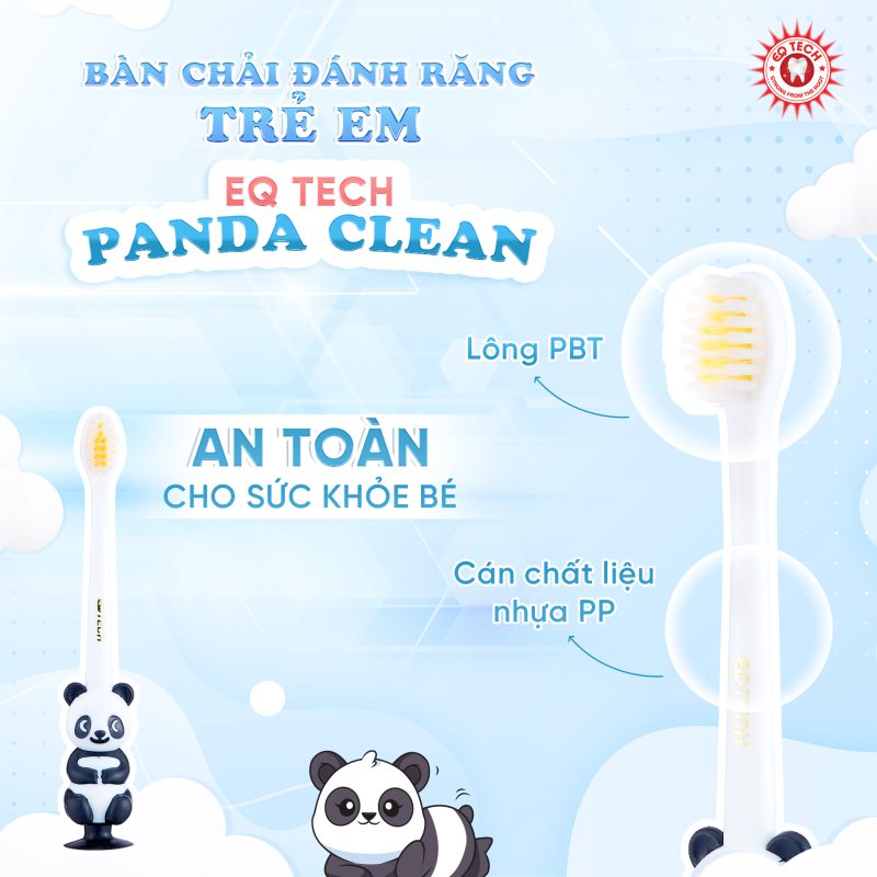Bàn Chải Đánh Răng Trẻ Em Hình Con Gấu EQ Tech
