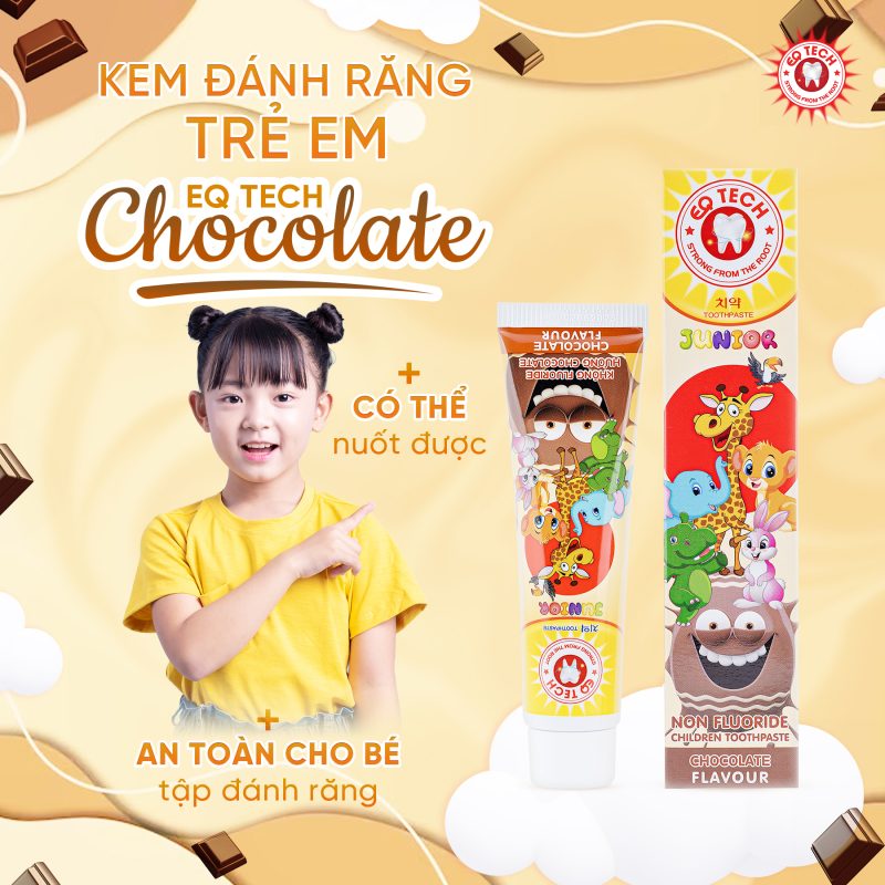 Kem đánh răng trẻ em hương Chocolate 75g