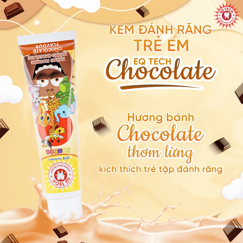 Kem đánh răng trẻ em hương Chocolate 75g