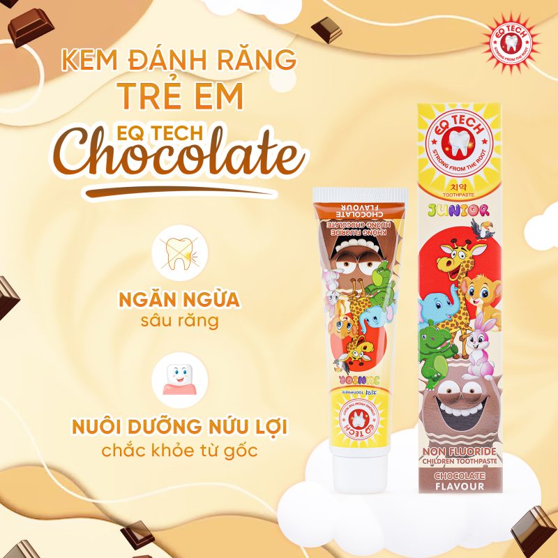 Kem đánh răng trẻ em hương Chocolate 75g